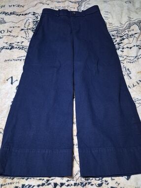 Spanx Size Small Navy Blue Wide Leg Pant